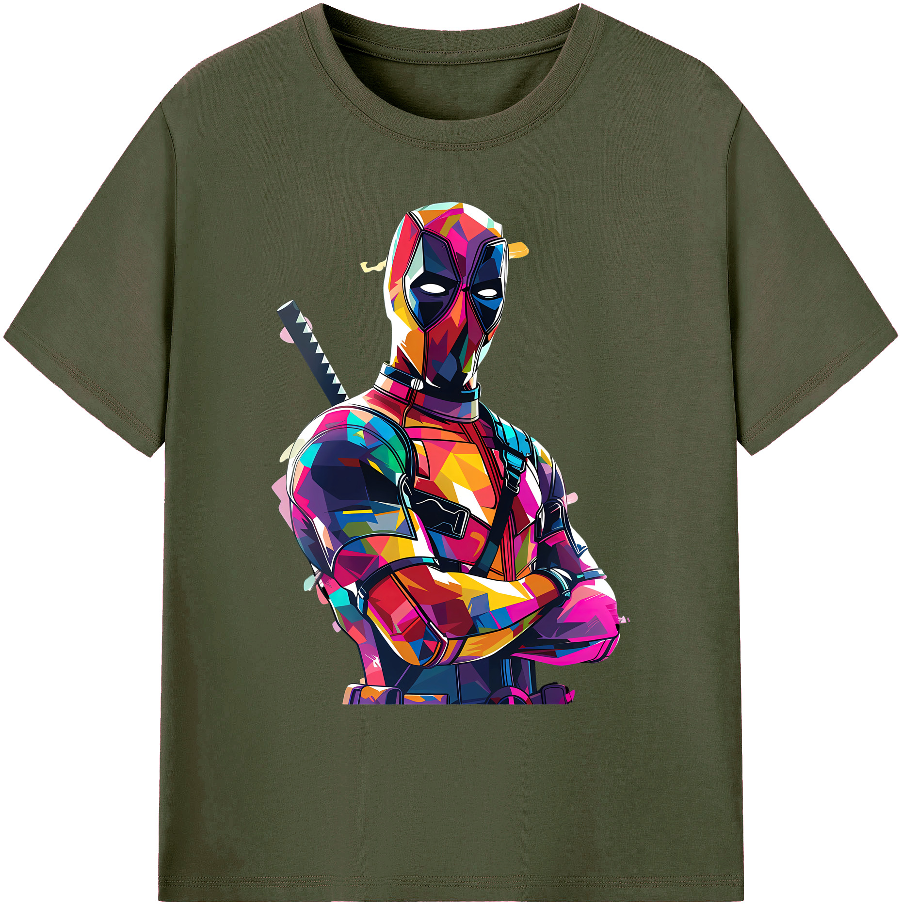 （画像用） Deadpool デッドプール 綿100％ メンズ半袖Tシャツ｜肌触りやわらか＆通気性